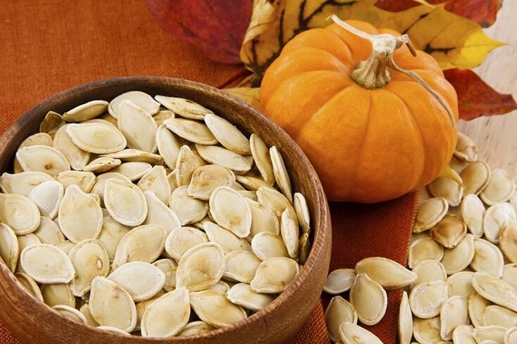 Pumpkin seeds against parasites