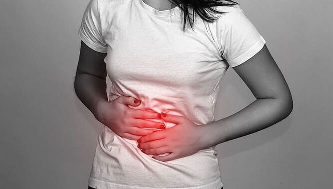 Abdominal pain is a common side effect of parasites in the intestines. 